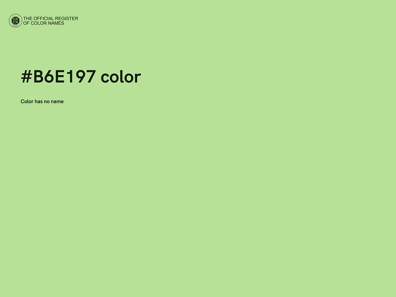 #B6E197 color image