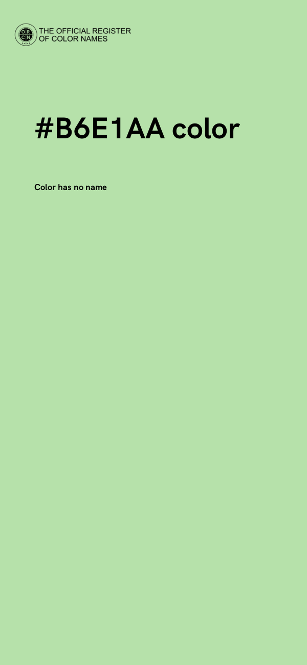 #B6E1AA color image