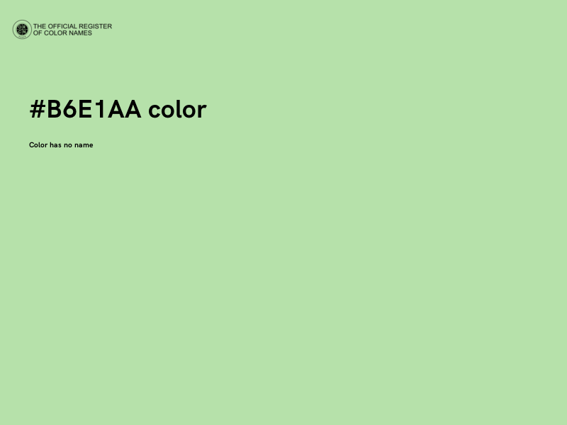 #B6E1AA color image