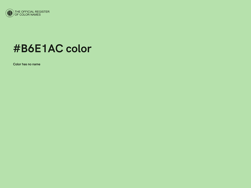 #B6E1AC color image