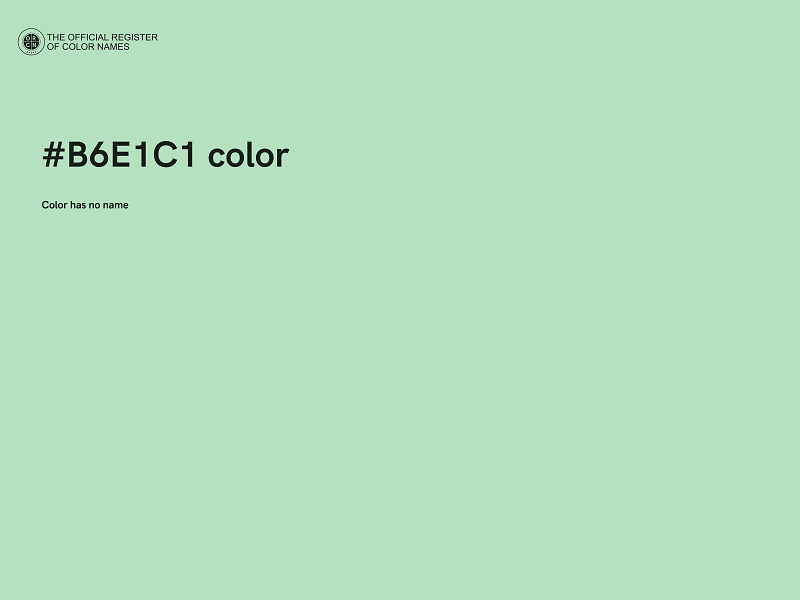 #B6E1C1 color image