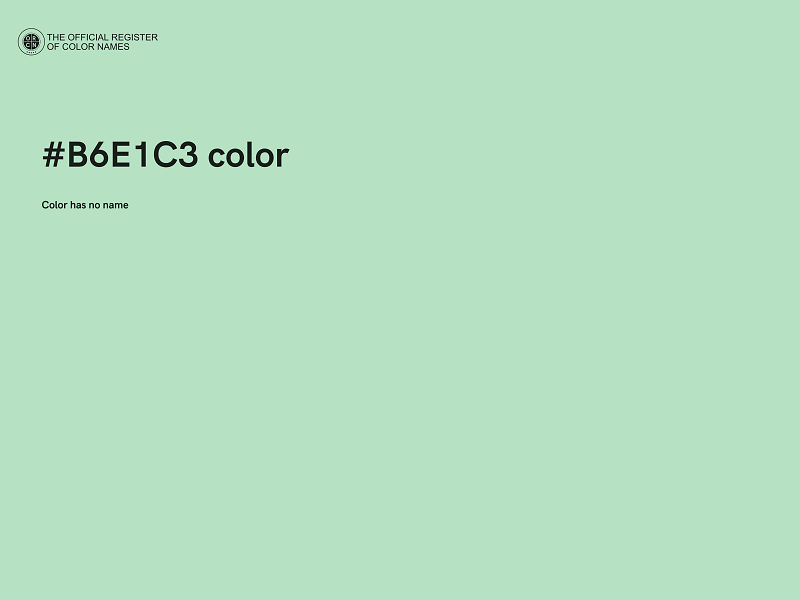 #B6E1C3 color image