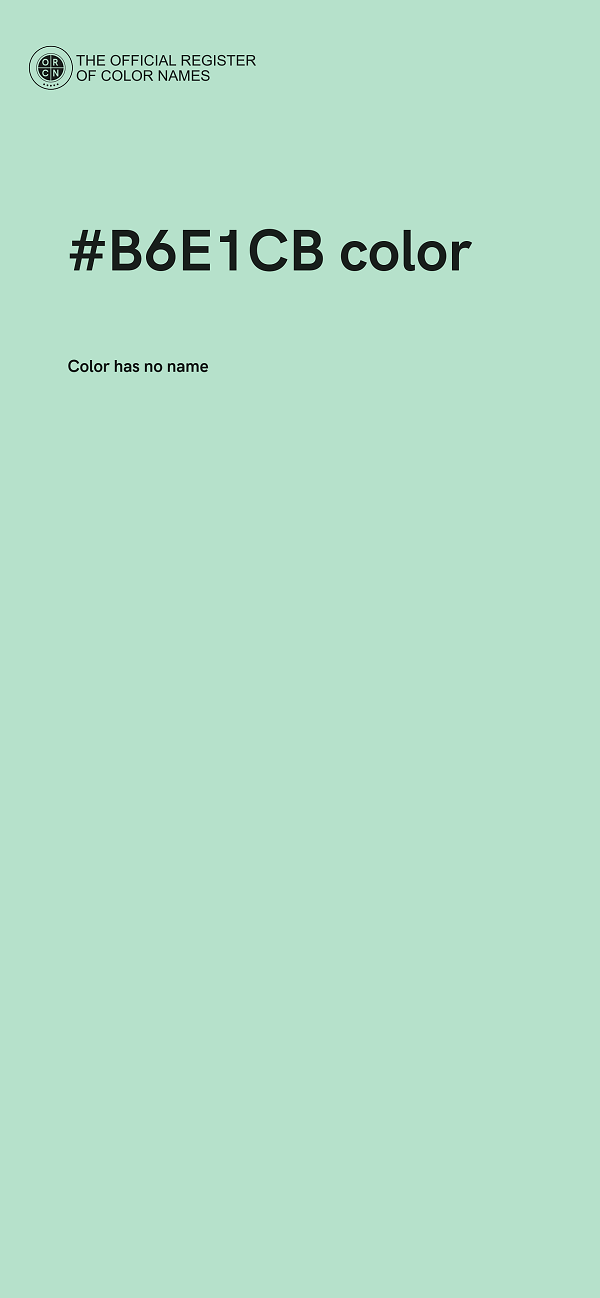 #B6E1CB color image
