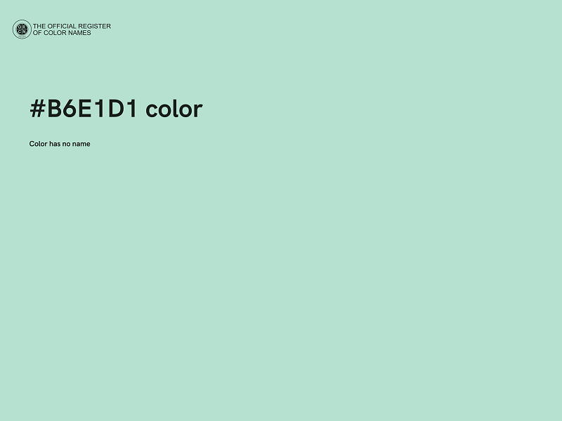 #B6E1D1 color image