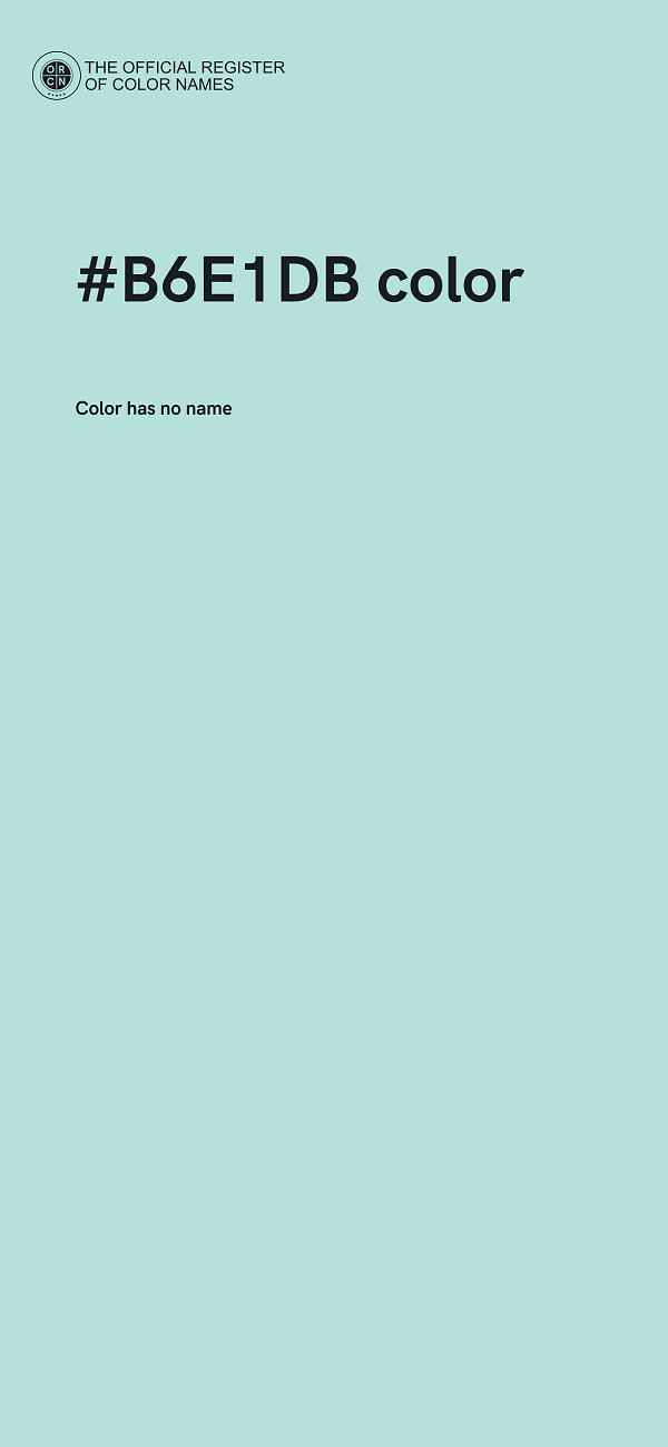 #B6E1DB color image