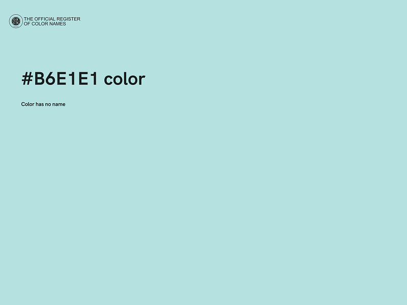 #B6E1E1 color image