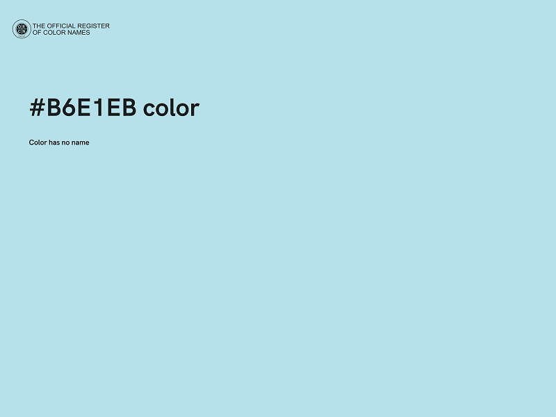 #B6E1EB color image