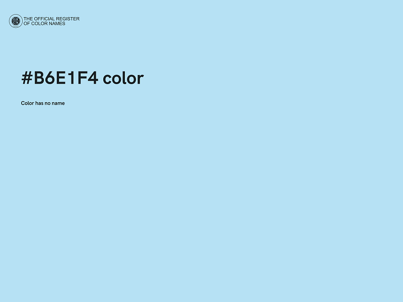 #B6E1F4 color image