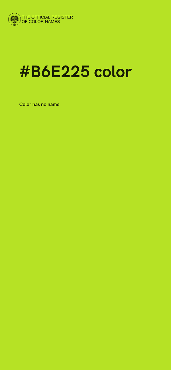 #B6E225 color image