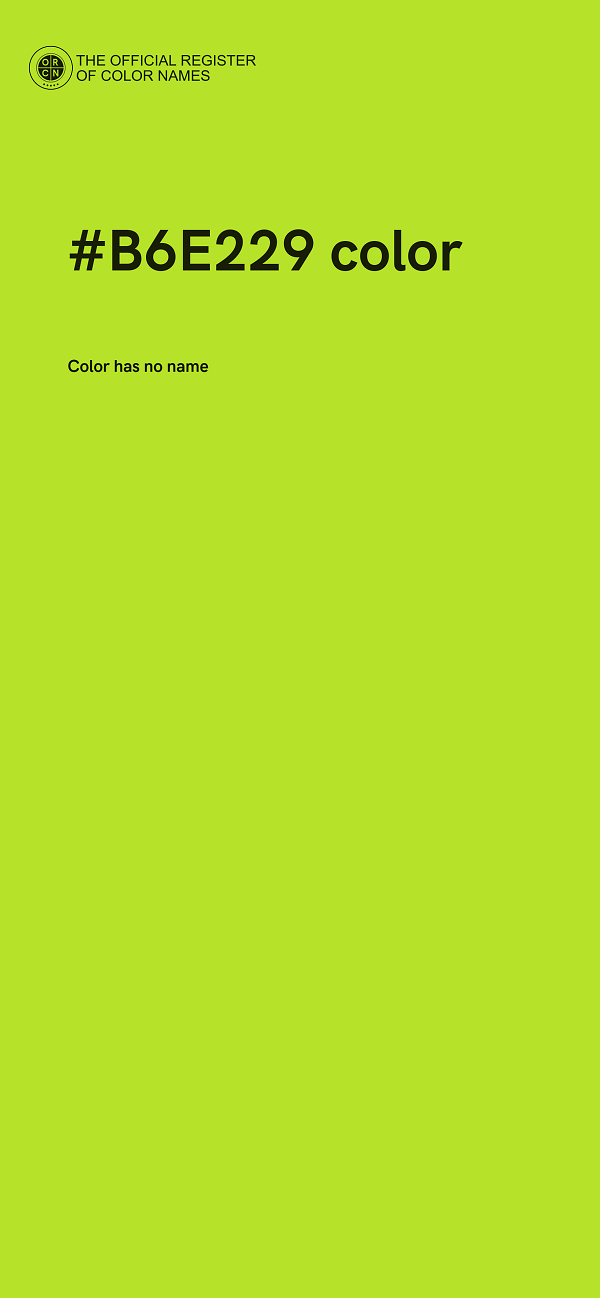 #B6E229 color image