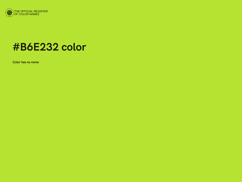 #B6E232 color image