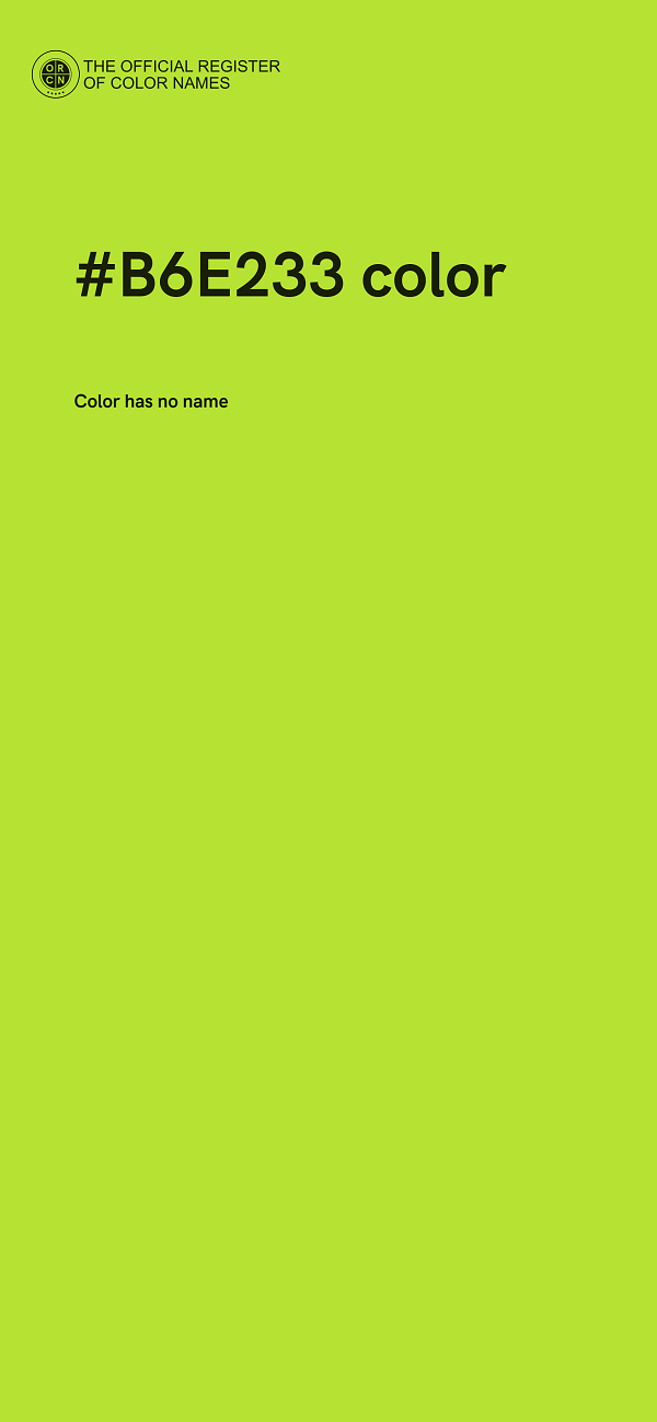 #B6E233 color image
