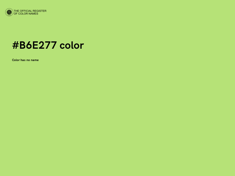 #B6E277 color image