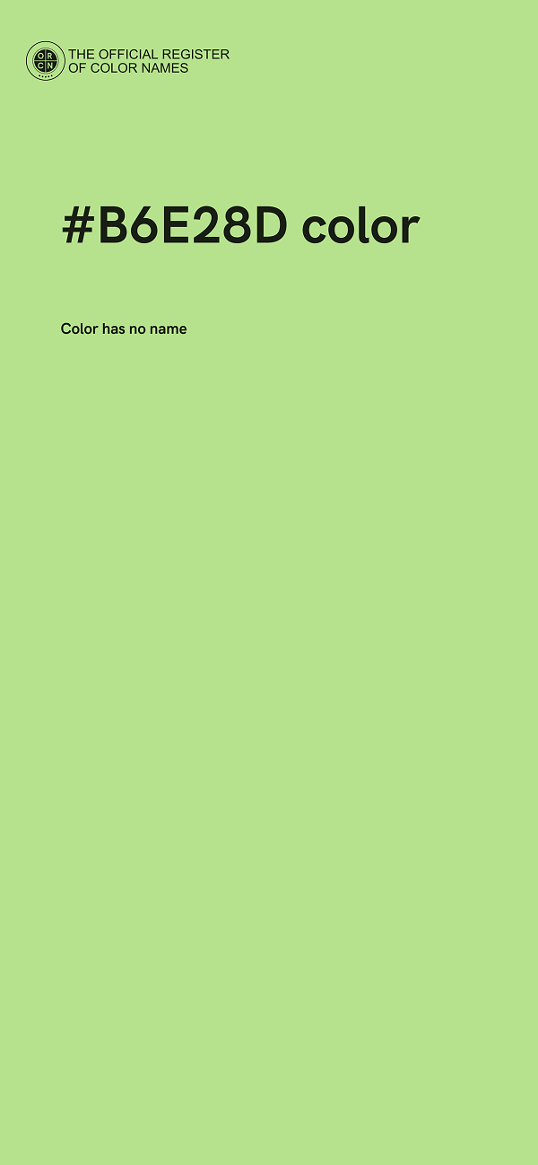#B6E28D color image