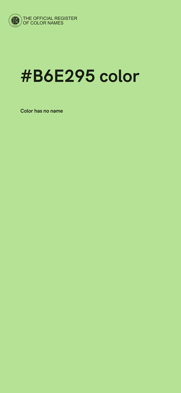 #B6E295 color image