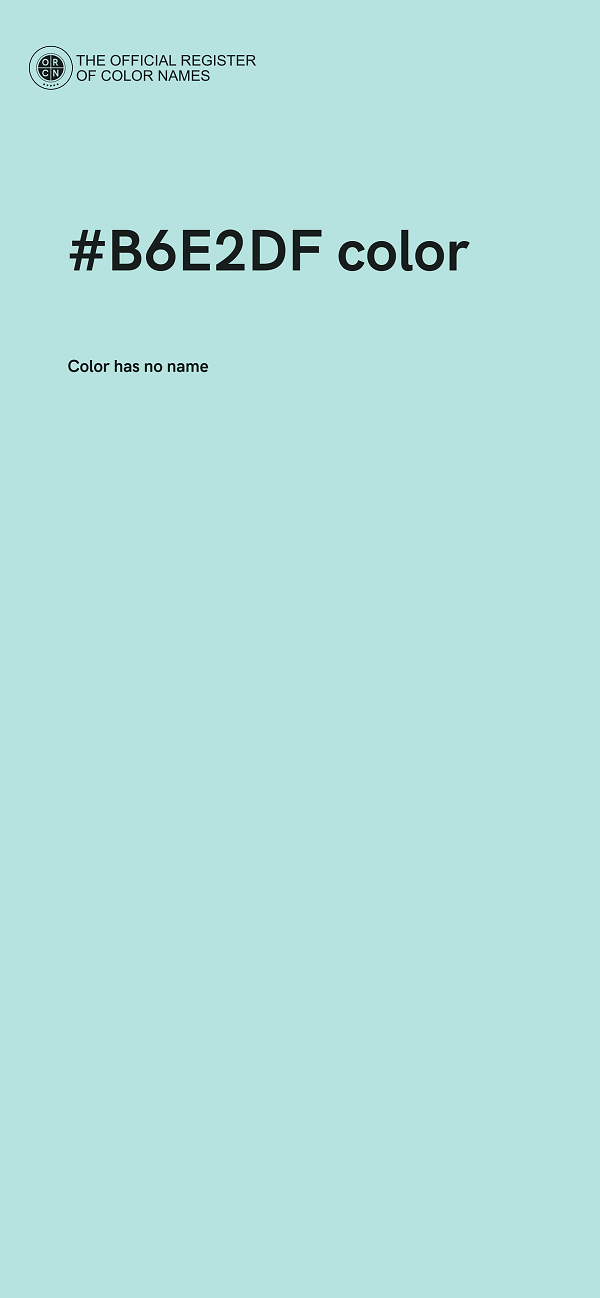 #B6E2DF color image