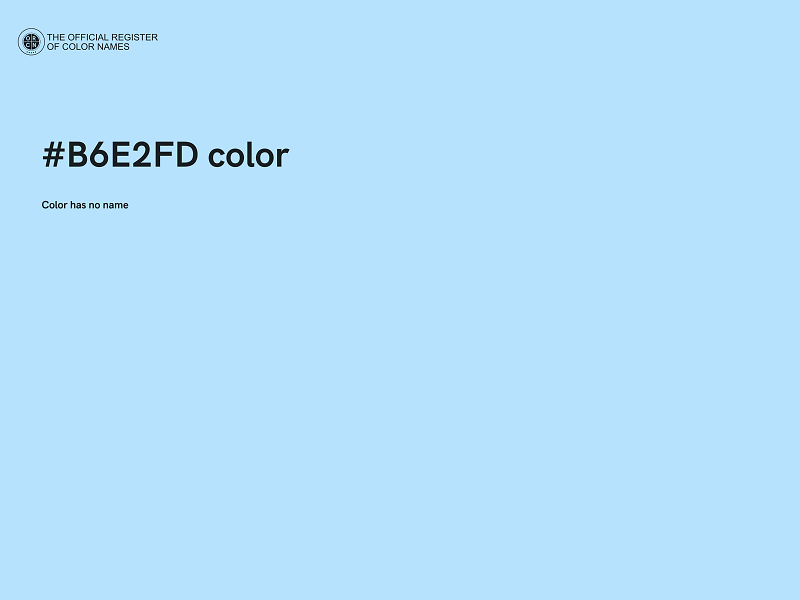 #B6E2FD color image