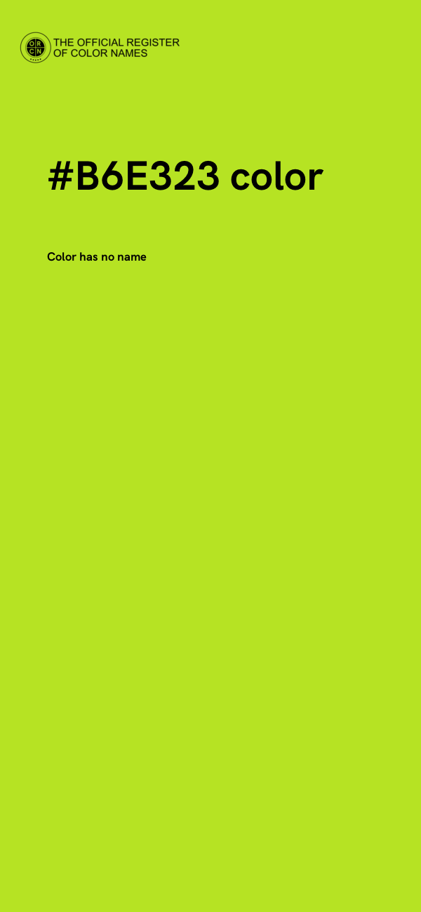 #B6E323 color image
