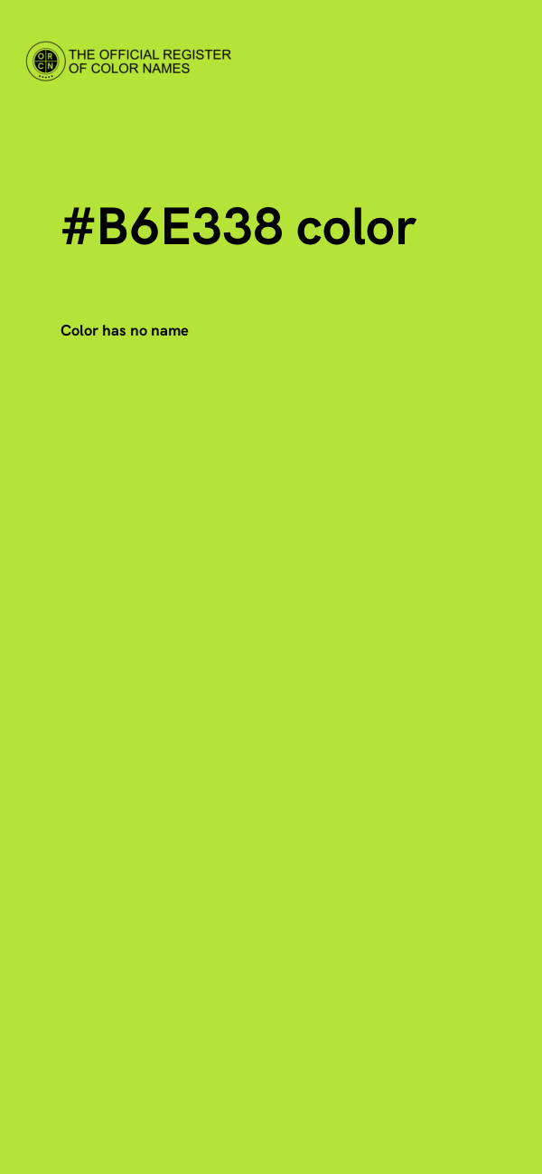 #B6E338 color image