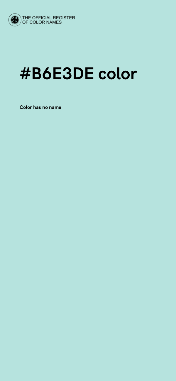 #B6E3DE color image