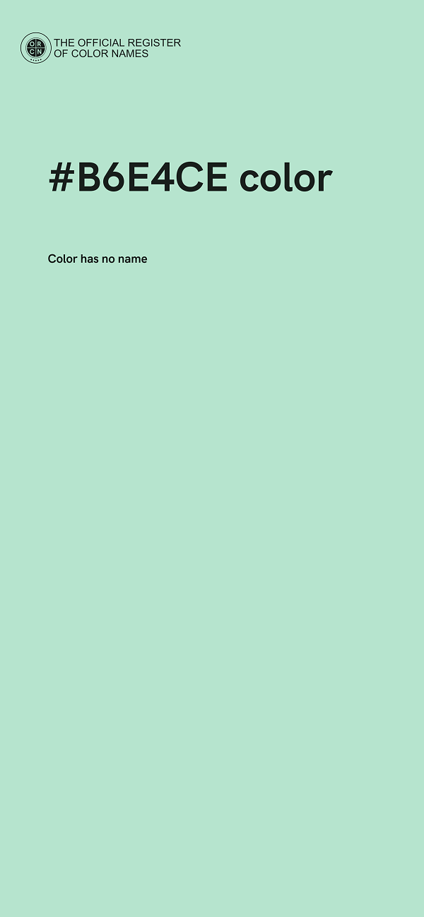 #B6E4CE color image