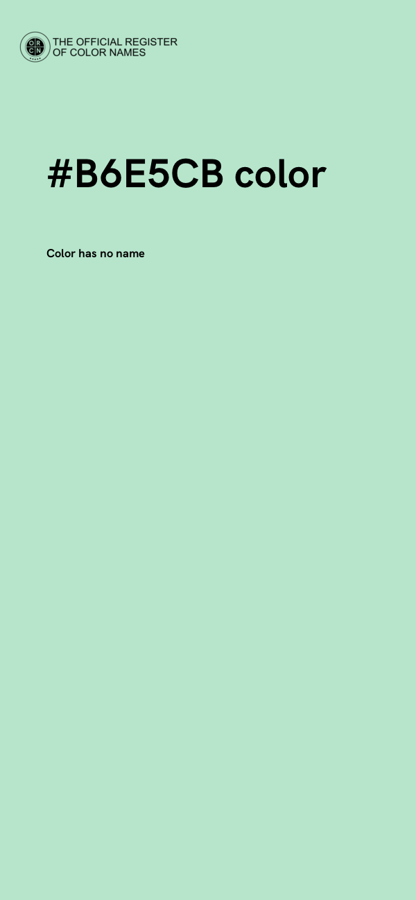 #B6E5CB color image