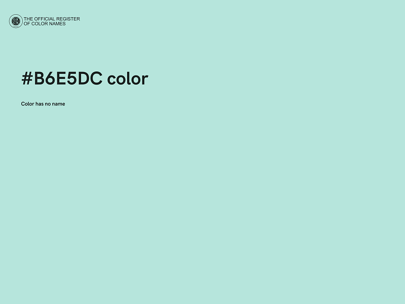 #B6E5DC color image