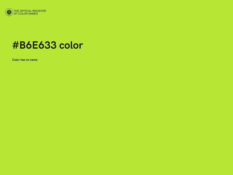 #B6E633 color image