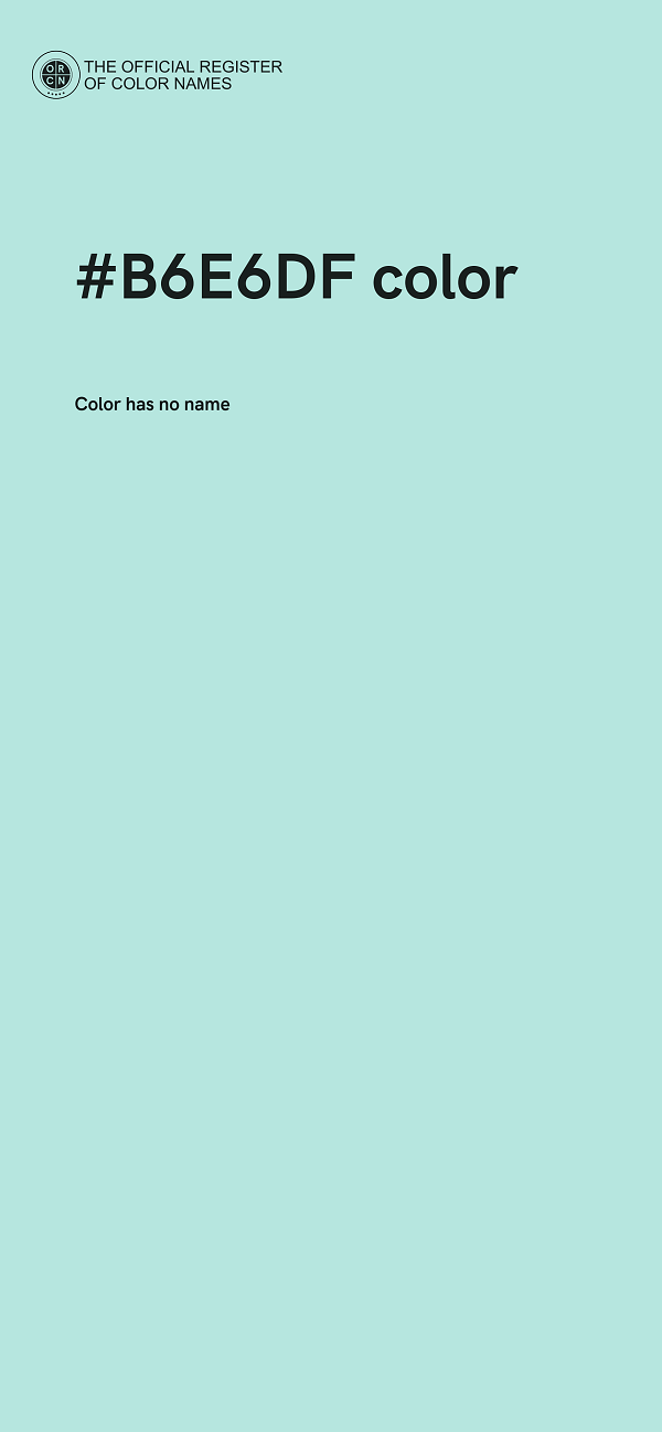 #B6E6DF color image
