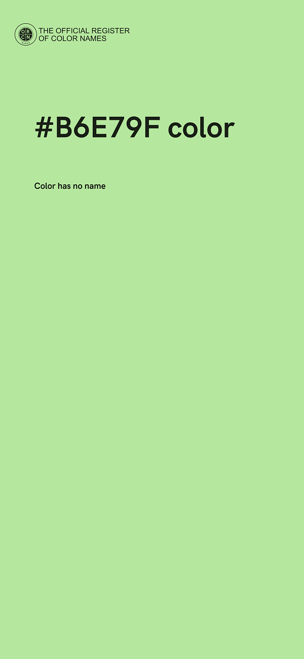 #B6E79F color image