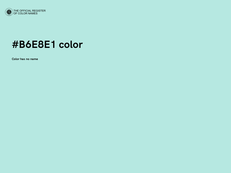 #B6E8E1 color image