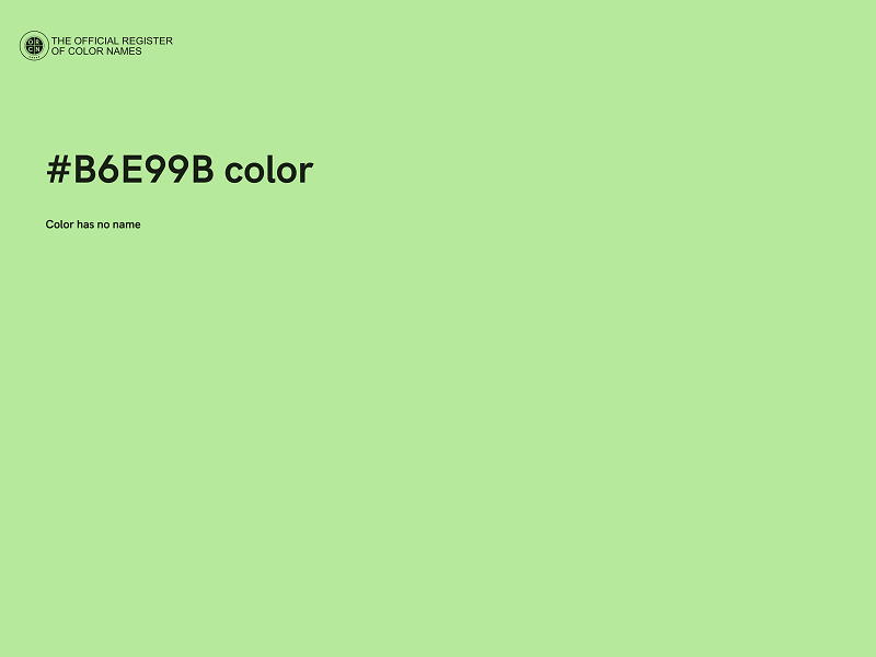 #B6E99B color image