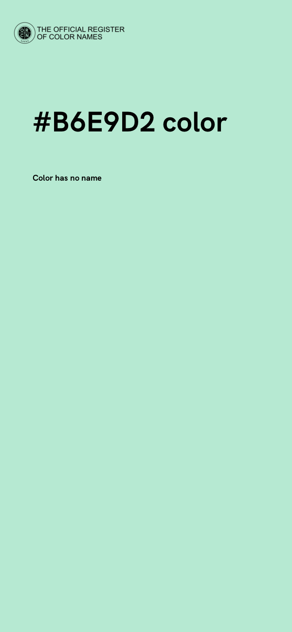 #B6E9D2 color image