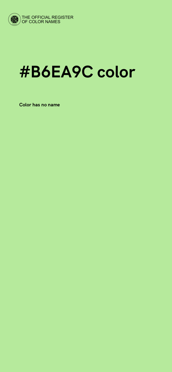 #B6EA9C color image
