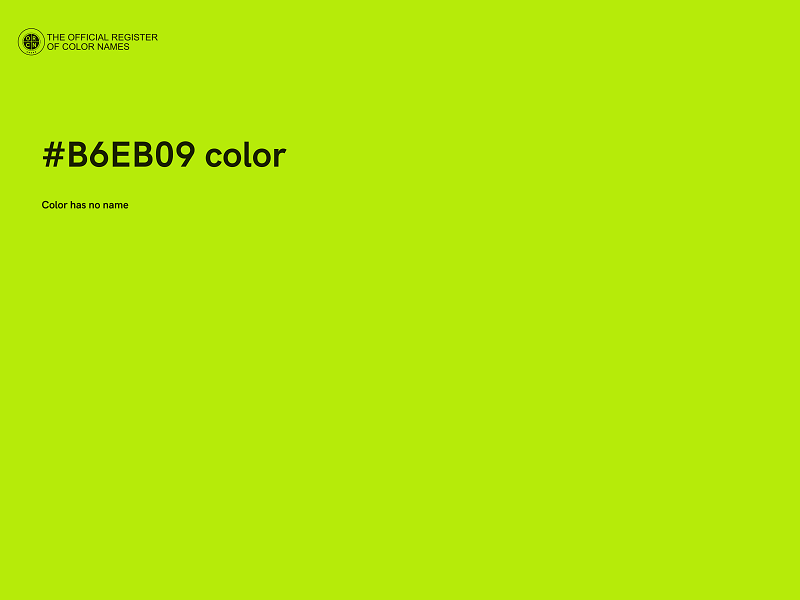 #B6EB09 color image