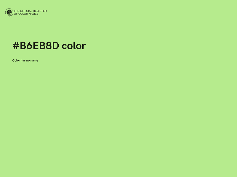 #B6EB8D color image