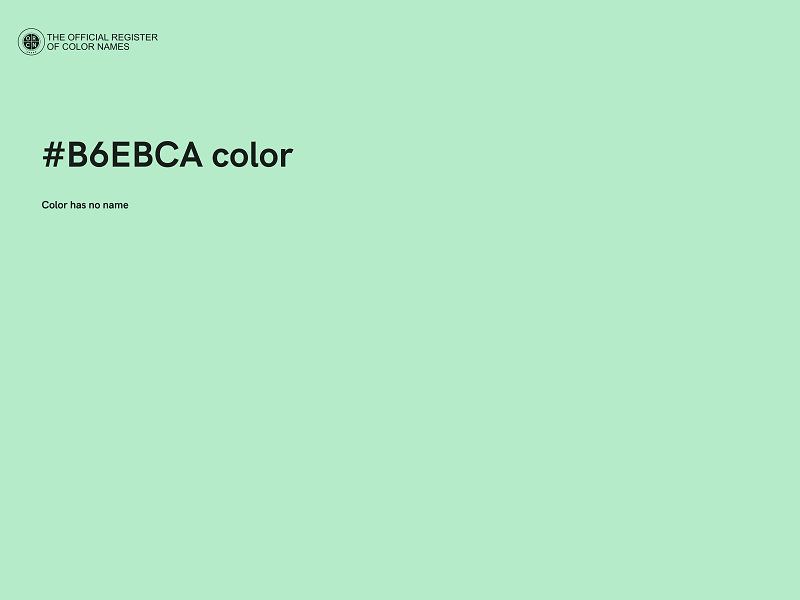 #B6EBCA color image