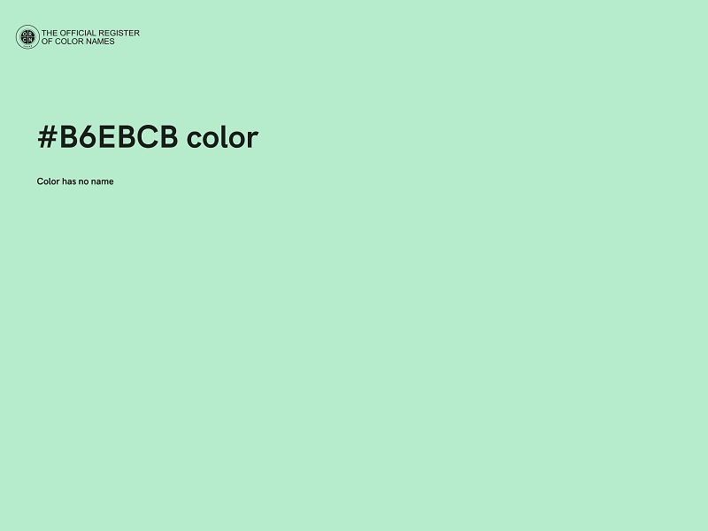 #B6EBCB color image