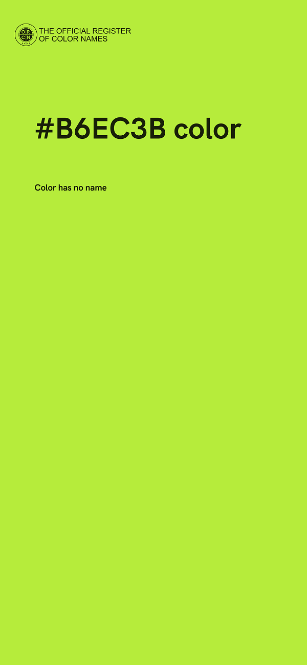 #B6EC3B color image