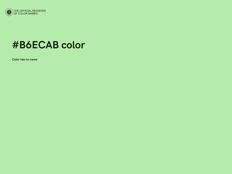 #B6ECAB color image