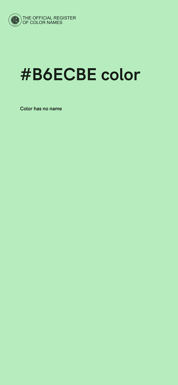 #B6ECBE color image