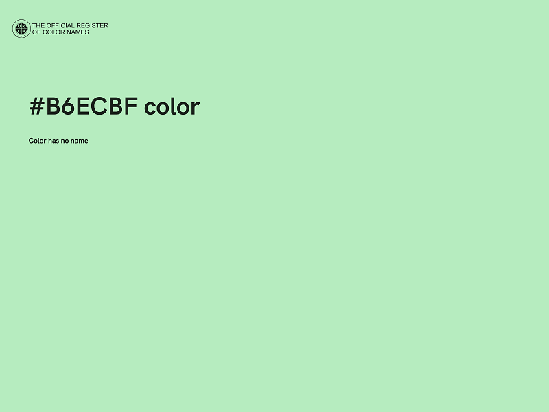 #B6ECBF color image