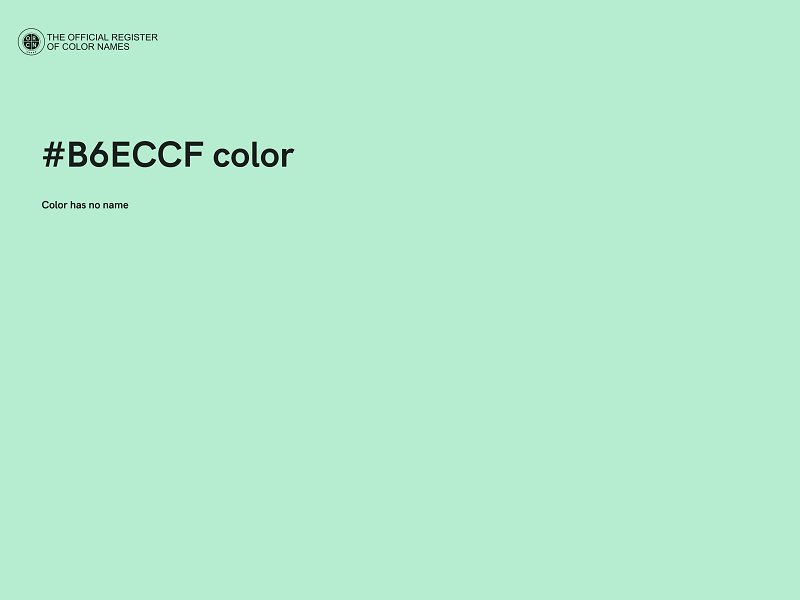 #B6ECCF color image
