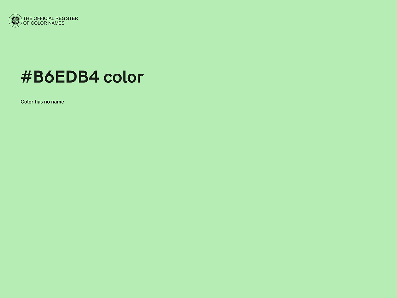 #B6EDB4 color image