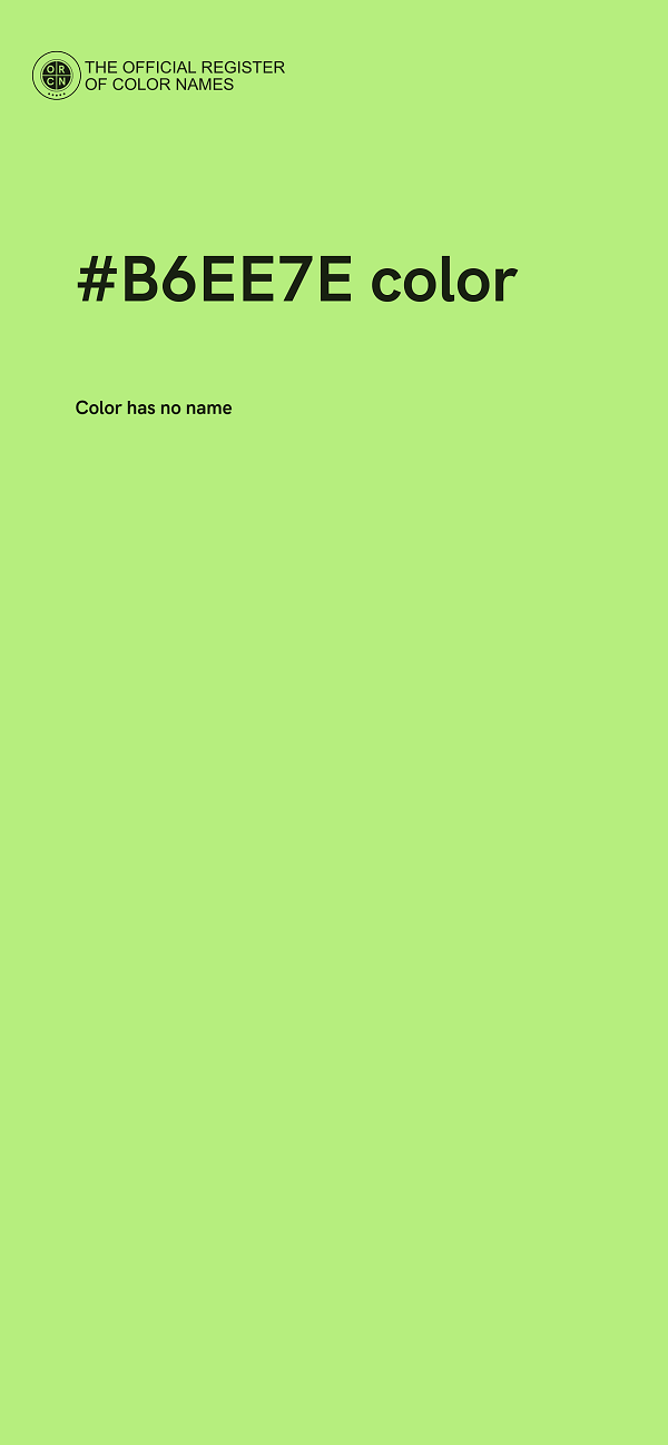 #B6EE7E color image