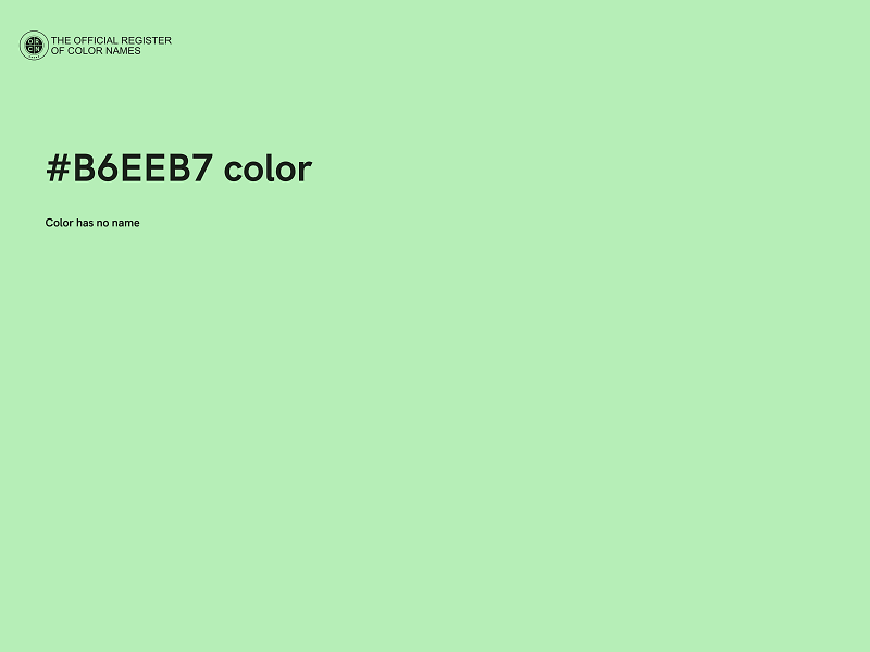 #B6EEB7 color image