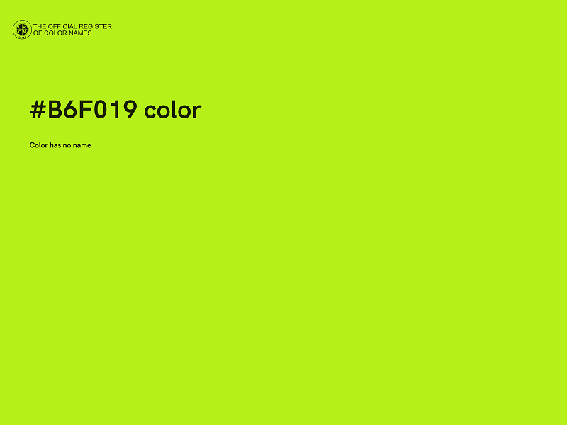 #B6F019 color image