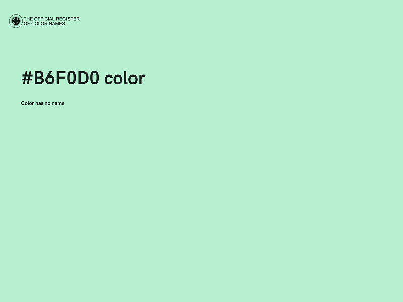 #B6F0D0 color image