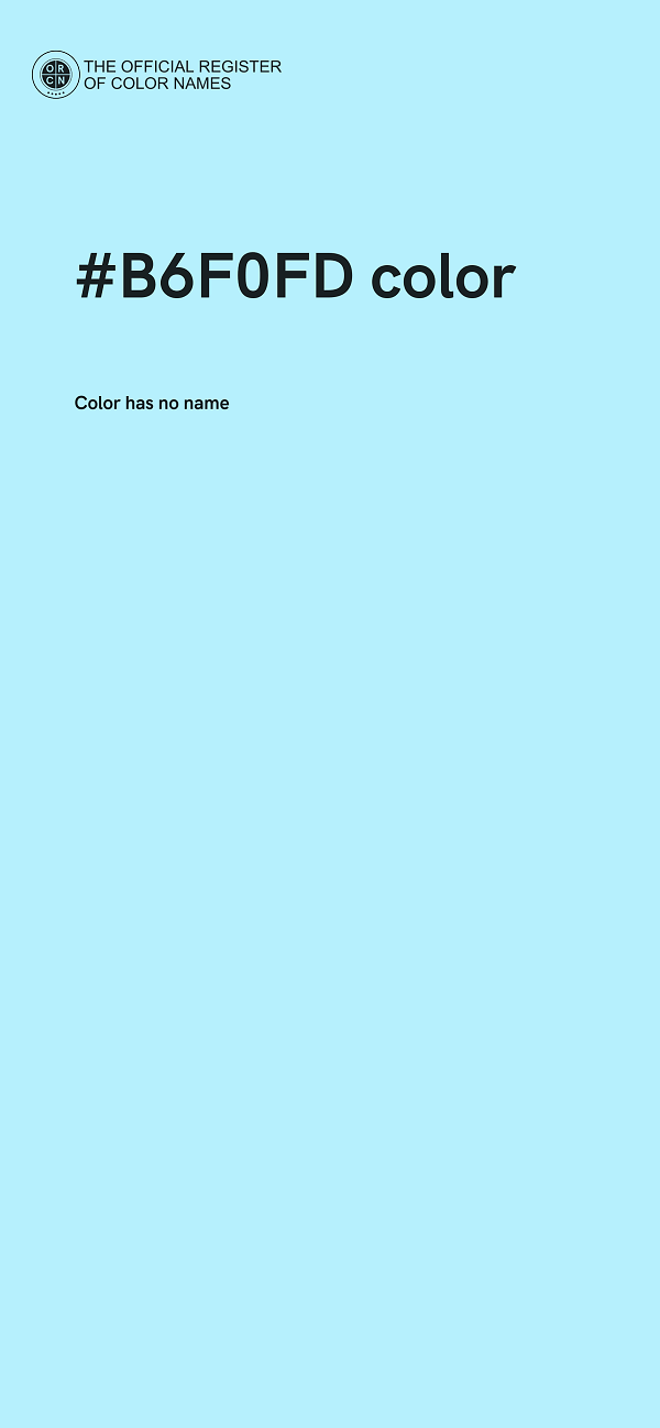 #B6F0FD color image