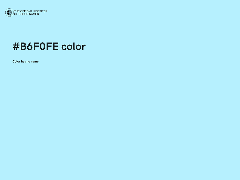 #B6F0FE color image